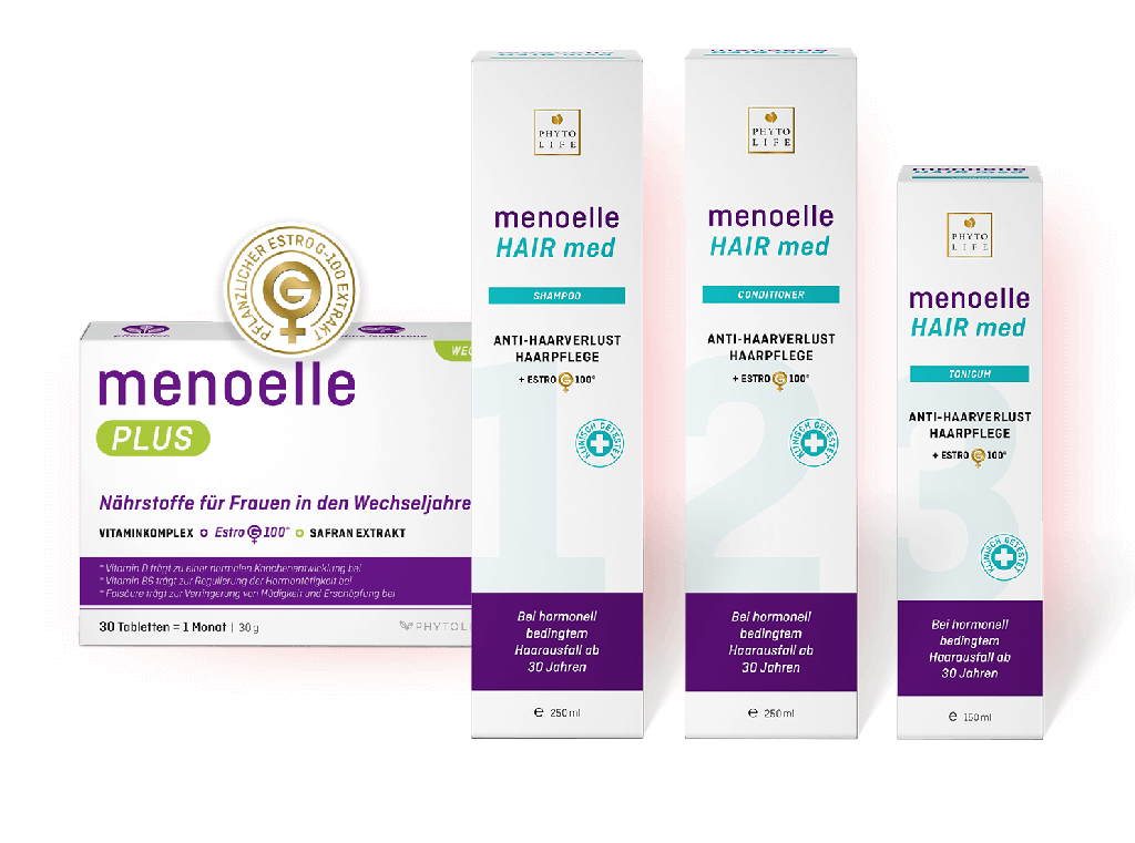[8000198] menoelle® PLUS + Shampoo + Conditioner + Tonicum